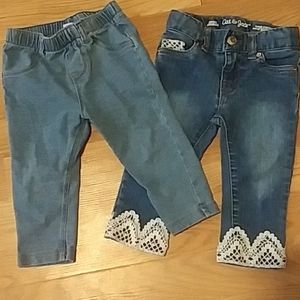 Cat and Jack jeans and jeggings